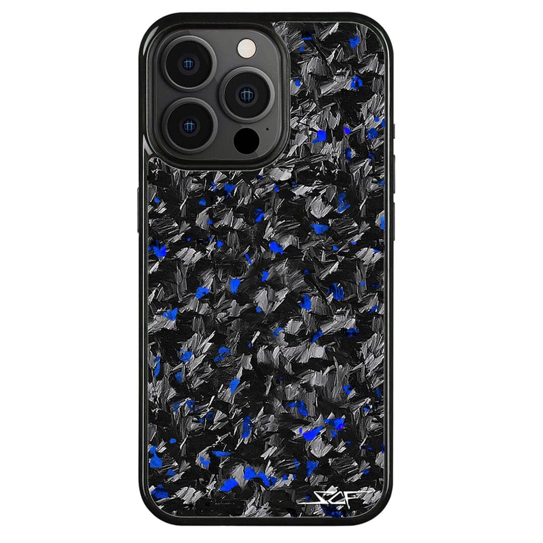 Kies-Motorsports Simply Carbon Fiber iPhone | Blue Flake Forged Carbon Fiber Case | CLASSIC Series