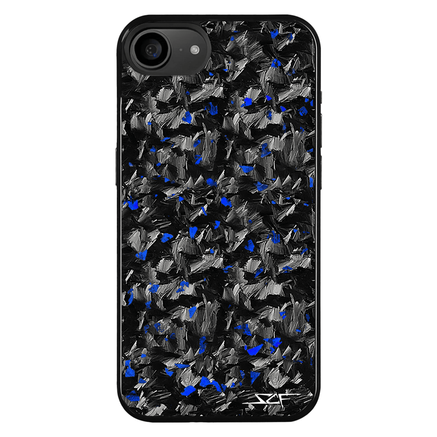Kies-Motorsports Simply Carbon Fiber iPhone | Blue Flake Forged Carbon Fiber Case | CLASSIC Series