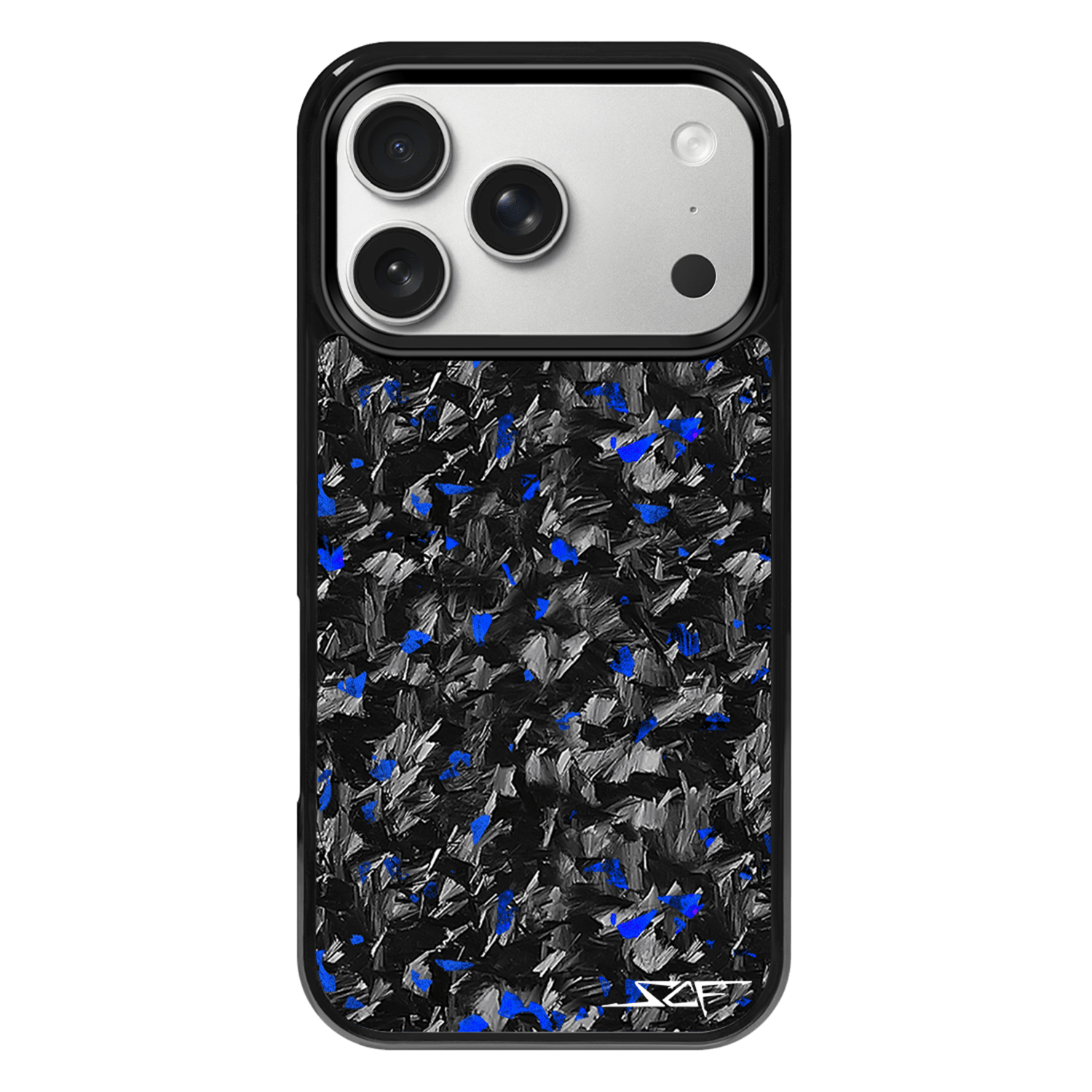 Kies-Motorsports Simply Carbon Fiber iPhone | Blue Flake Forged Carbon Fiber Case | CLASSIC Series
