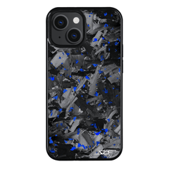 Kies-Motorsports Simply Carbon Fiber iPhone | Blue Flake Forged Chunk Carbon Fiber Case | CLASSIC Series