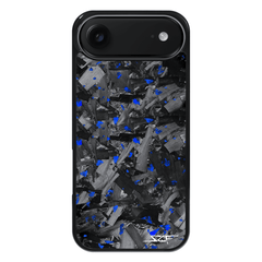 Kies-Motorsports Simply Carbon Fiber iPhone | Blue Flake Forged Chunk Carbon Fiber Case | CLASSIC Series