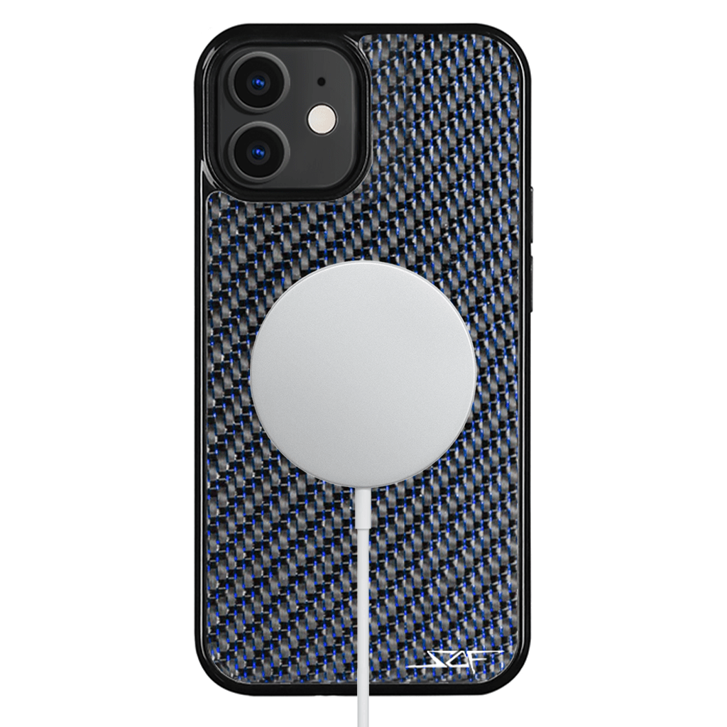 Kies-Motorsports Simply Carbon Fiber iPhone | Blue Lace Carbon Fiber Case | CLASSIC Series