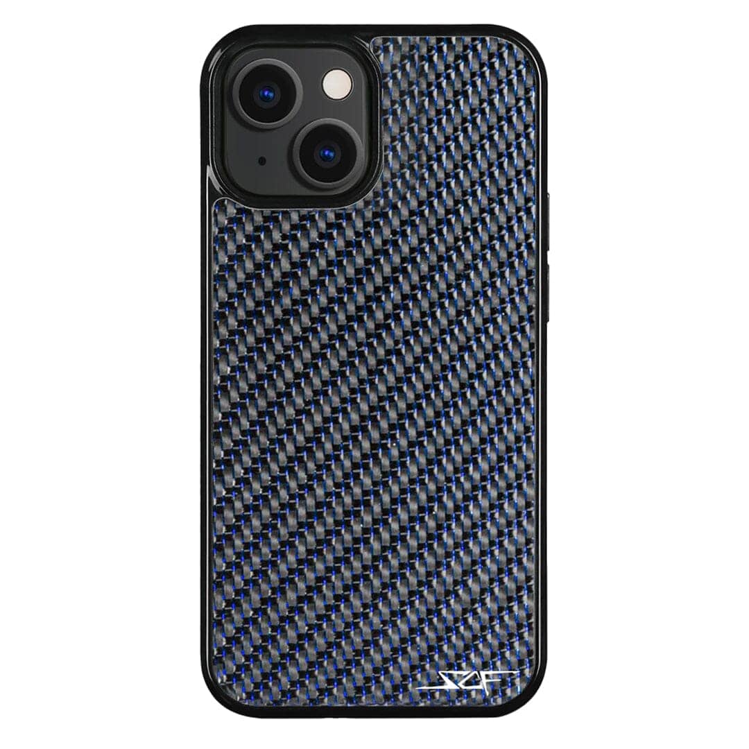 Kies-Motorsports Simply Carbon Fiber iPhone | Blue Lace Carbon Fiber Case | CLASSIC Series