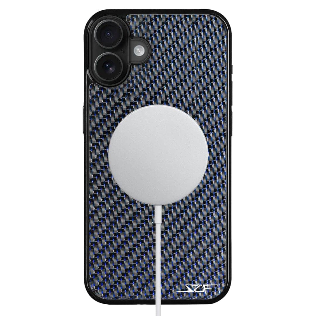 Kies-Motorsports Simply Carbon Fiber iPhone | Blue Lace Carbon Fiber Case | CLASSIC Series