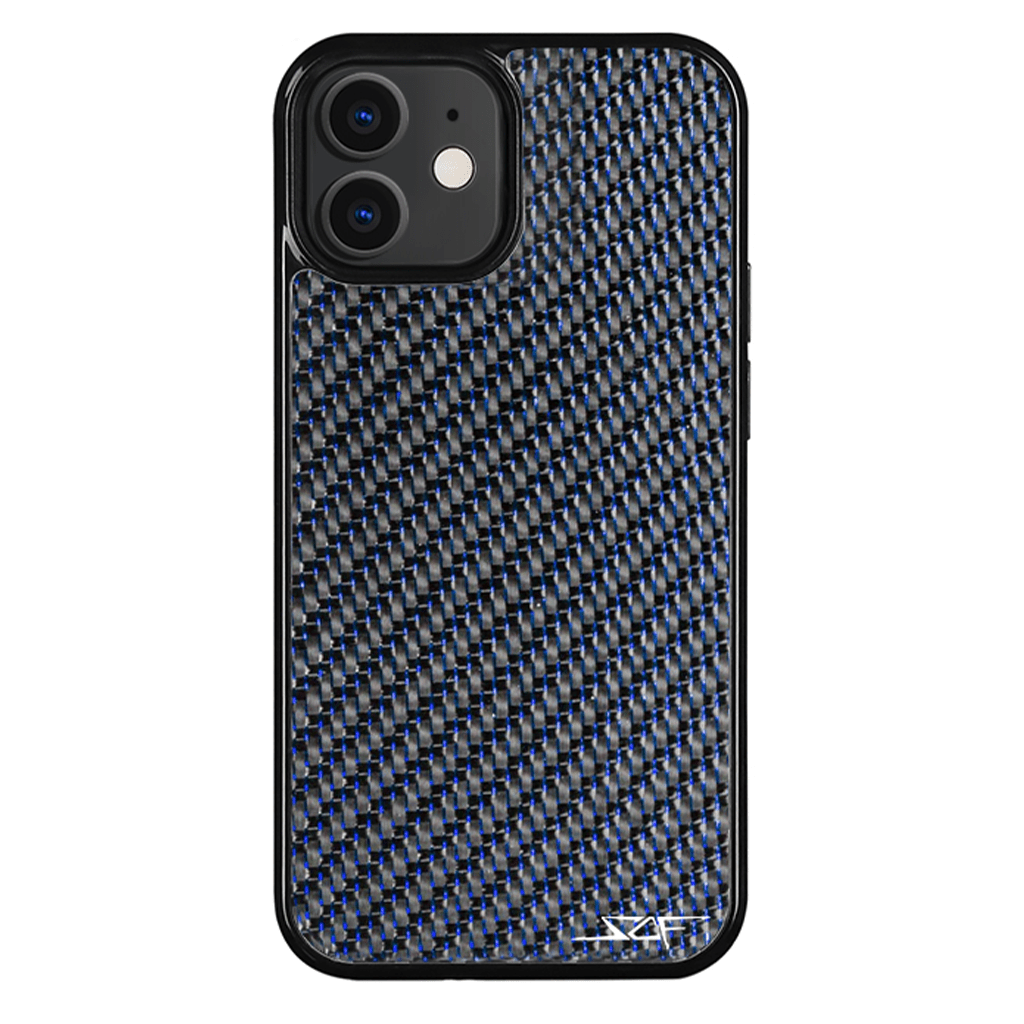 Kies-Motorsports Simply Carbon Fiber iPhone | Blue Lace Carbon Fiber Case | CLASSIC Series