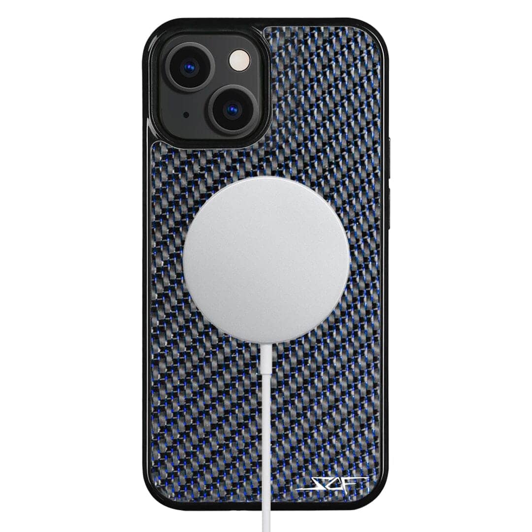 Kies-Motorsports Simply Carbon Fiber iPhone | Blue Lace Carbon Fiber Case | CLASSIC Series