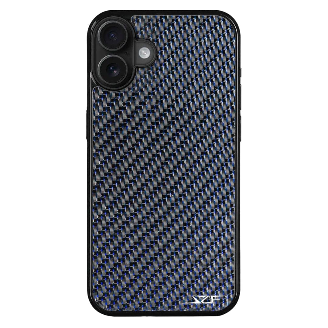Kies-Motorsports Simply Carbon Fiber iPhone | Blue Lace Carbon Fiber Case | CLASSIC Series