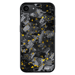 Kies-Motorsports Simply Carbon Fiber iPhone | Gold Flake Forged Chunk Carbon Fiber Case | CLASSIC Series