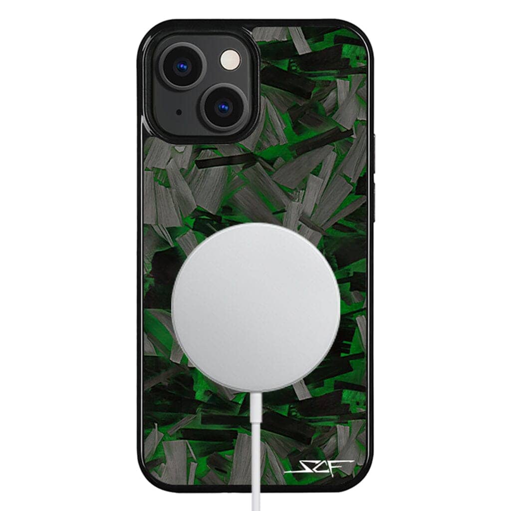 Kies-Motorsports Simply Carbon Fiber iPhone | Green Lava Forged Carbon Fiber Phone Case | CLASSIC Series