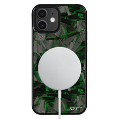 Kies-Motorsports Simply Carbon Fiber iPhone | Green Lava Forged Carbon Fiber Phone Case | CLASSIC Series