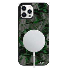 Kies-Motorsports Simply Carbon Fiber iPhone | Green Lava Forged Carbon Fiber Phone Case | CLASSIC Series
