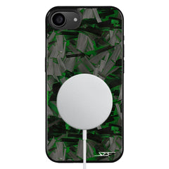 Kies-Motorsports Simply Carbon Fiber iPhone | Green Lava Forged Carbon Fiber Phone Case | CLASSIC Series