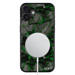 Kies-Motorsports Simply Carbon Fiber iPhone | Green Lava Forged Carbon Fiber Phone Case | CLASSIC Series