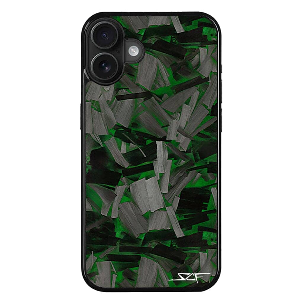 Kies-Motorsports Simply Carbon Fiber iPhone | Green Lava Forged Carbon Fiber Phone Case | CLASSIC Series
