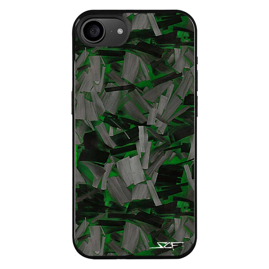 Kies-Motorsports Simply Carbon Fiber iPhone | Green Lava Forged Carbon Fiber Phone Case | CLASSIC Series