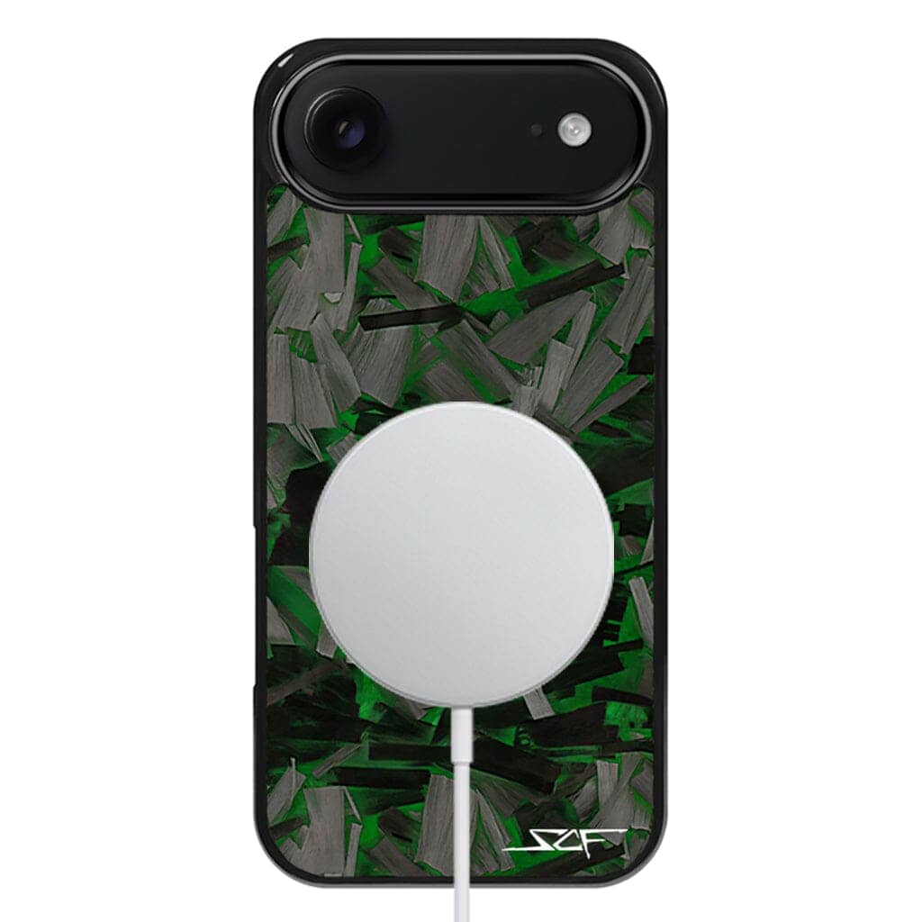 Kies-Motorsports Simply Carbon Fiber iPhone | Green Lava Forged Carbon Fiber Phone Case | CLASSIC Series