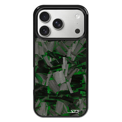Kies-Motorsports Simply Carbon Fiber iPhone | Green Lava Forged Carbon Fiber Phone Case | CLASSIC Series
