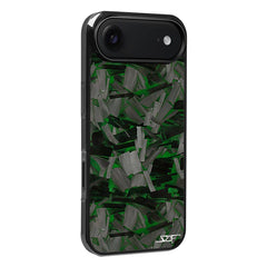 Kies-Motorsports Simply Carbon Fiber iPhone | Green Lava Forged Carbon Fiber Phone Case | CLASSIC Series iPhone 17 Air