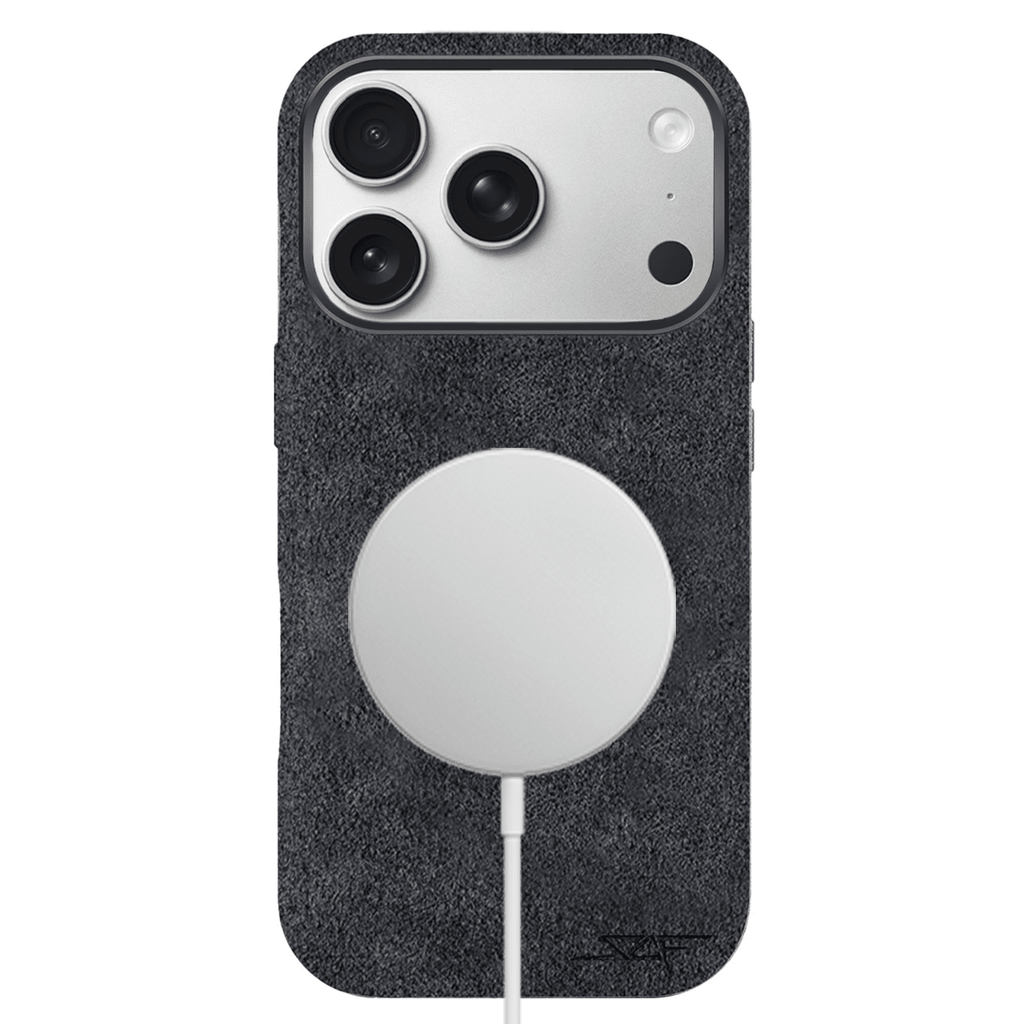 Kies-Motorsports Simply Carbon Fiber iPhone | Grey Alcantara Case | GHOST Series