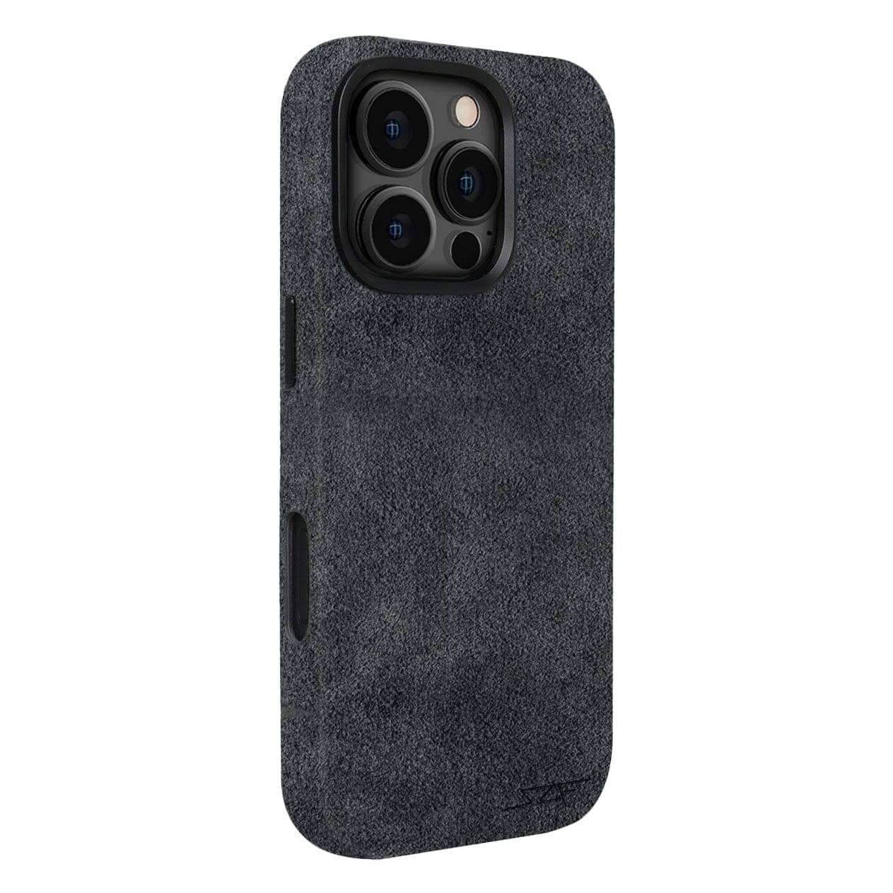 Kies-Motorsports Simply Carbon Fiber iPhone | Grey Alcantara Case | GHOST Series iPhone 16 Pro Max