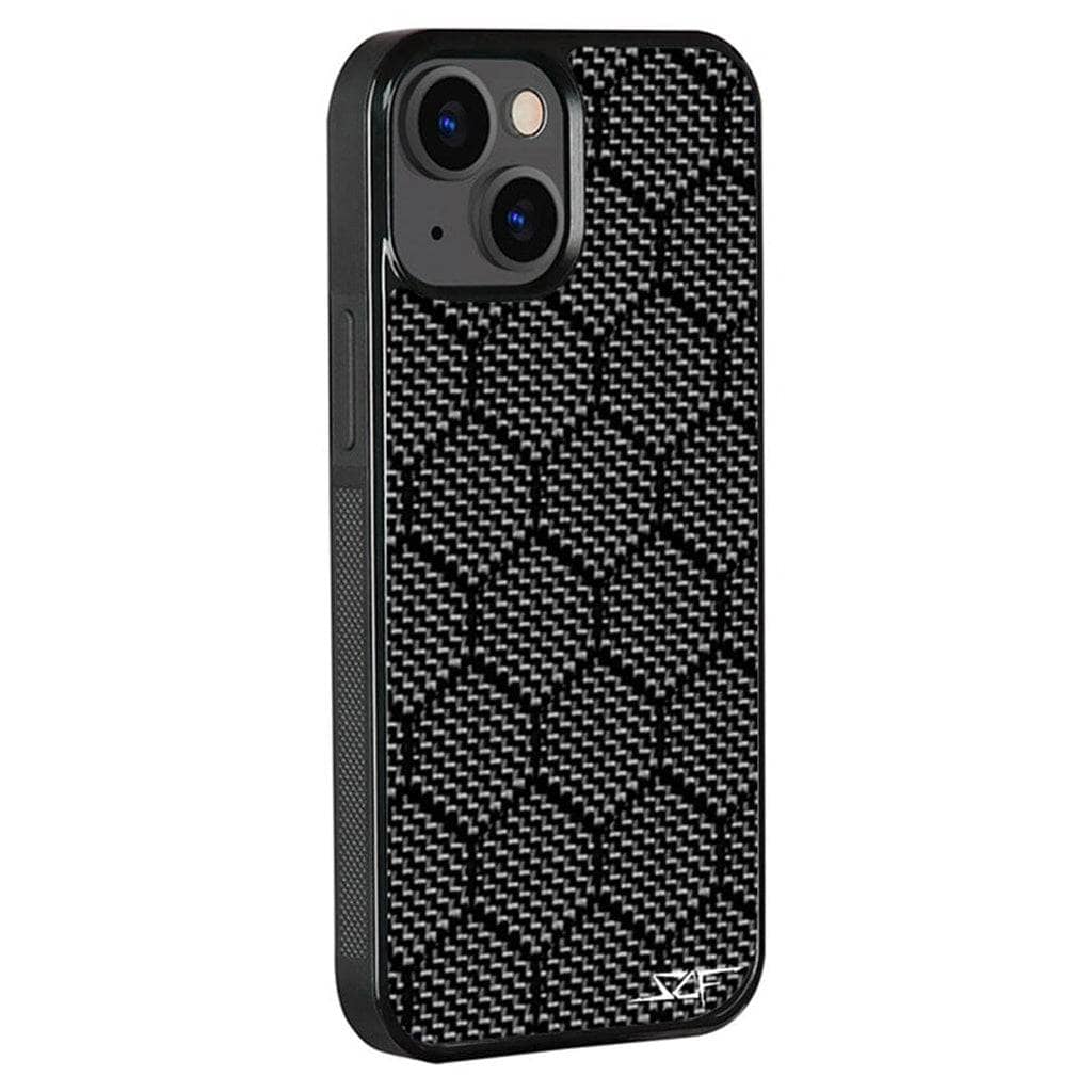Kies-Motorsports Simply Carbon Fiber iPhone | Honeycomb Carbon Fiber Case | CLASSIC Series iPhone 15 Plus