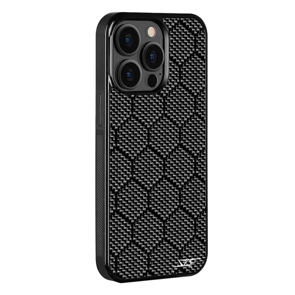 Kies-Motorsports Simply Carbon Fiber iPhone | Honeycomb Carbon Fiber Case | CLASSIC Series iPhone 15 Pro Max