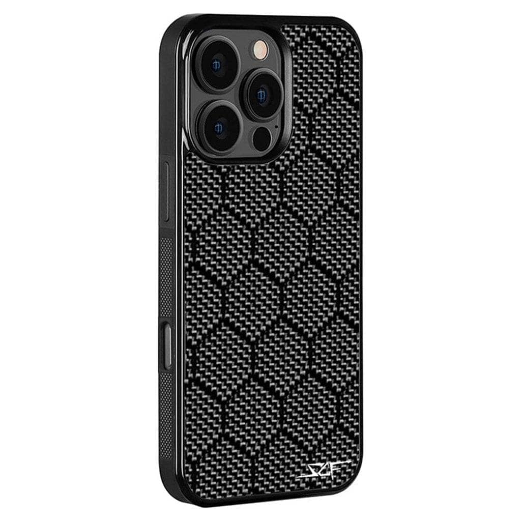 Kies-Motorsports Simply Carbon Fiber iPhone | Honeycomb Carbon Fiber Case | CLASSIC Series iPhone 16 Pro Max