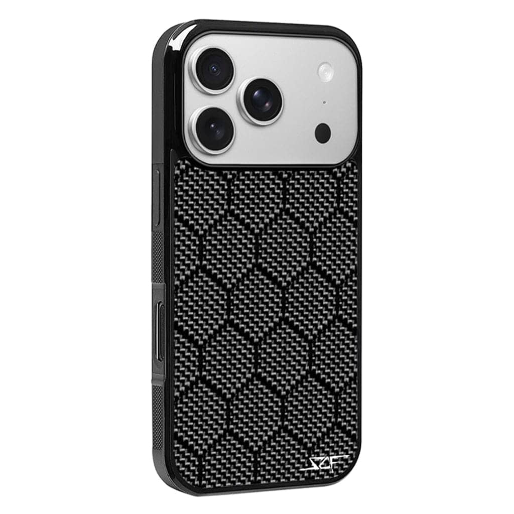 Kies-Motorsports Simply Carbon Fiber iPhone | Honeycomb Carbon Fiber Case | CLASSIC Series iPhone 17 Pro Max