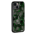 Kies-Motorsports Simply Carbon Fiber iPhone | Lava Forged Carbon Fiber Case | CLASSIC Series Green Lava Forged / iPhone 15 Plus