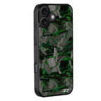 Kies-Motorsports Simply Carbon Fiber iPhone | Lava Forged Carbon Fiber Case | CLASSIC Series Green Lava Forged / iPhone 17