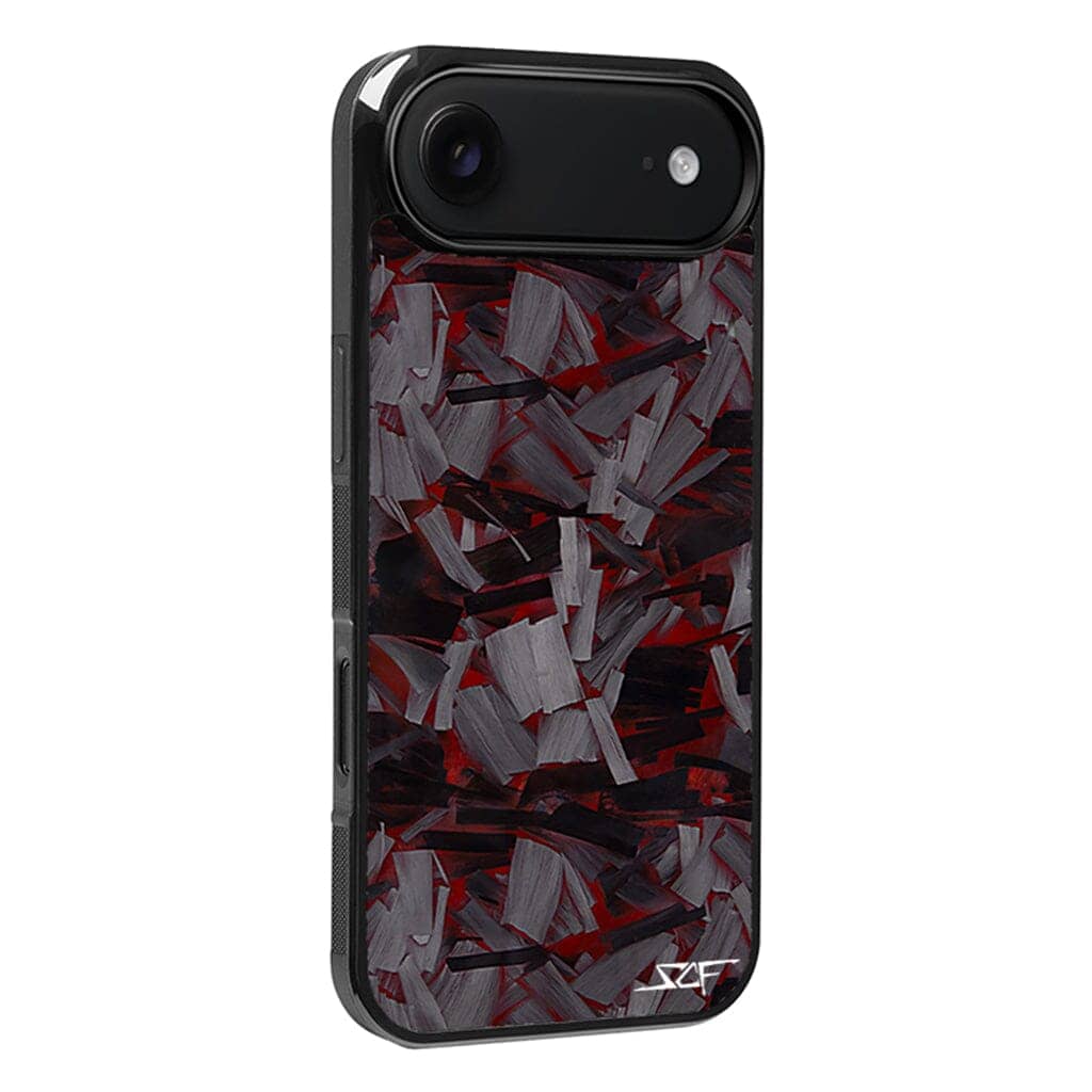 Kies-Motorsports Simply Carbon Fiber iPhone | Lava Forged Carbon Fiber Case | CLASSIC Series Red Lava Forged / iPhone 17 Air
