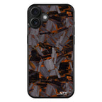 Kies-Motorsports Simply Carbon Fiber iPhone | Orange Lava Forged Carbon Fiber Phone Case | CLASSIC Series