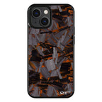 Kies-Motorsports Simply Carbon Fiber iPhone | Orange Lava Forged Carbon Fiber Phone Case | CLASSIC Series