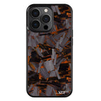 Kies-Motorsports Simply Carbon Fiber iPhone | Orange Lava Forged Carbon Fiber Phone Case | CLASSIC Series