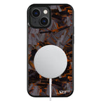 Kies-Motorsports Simply Carbon Fiber iPhone | Orange Lava Forged Carbon Fiber Phone Case | CLASSIC Series