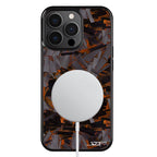 Kies-Motorsports Simply Carbon Fiber iPhone | Orange Lava Forged Carbon Fiber Phone Case | CLASSIC Series