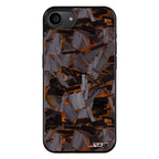 Kies-Motorsports Simply Carbon Fiber iPhone | Orange Lava Forged Carbon Fiber Phone Case | CLASSIC Series