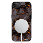 Kies-Motorsports Simply Carbon Fiber iPhone | Orange Lava Forged Carbon Fiber Phone Case | CLASSIC Series