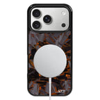 Kies-Motorsports Simply Carbon Fiber iPhone | Orange Lava Forged Carbon Fiber Phone Case | CLASSIC Series