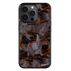 Kies-Motorsports Simply Carbon Fiber iPhone | Orange Lava Forged Carbon Fiber Phone Case | CLASSIC Series