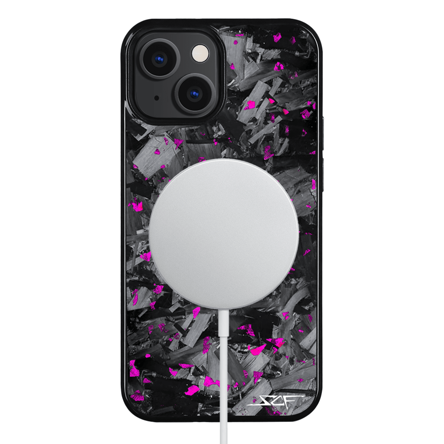 Kies-Motorsports Simply Carbon Fiber iPhone | Purple Flake Forged Chunk Carbon Fiber Case | CLASSIC Series