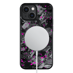 Kies-Motorsports Simply Carbon Fiber iPhone | Purple Flake Forged Chunk Carbon Fiber Case | CLASSIC Series