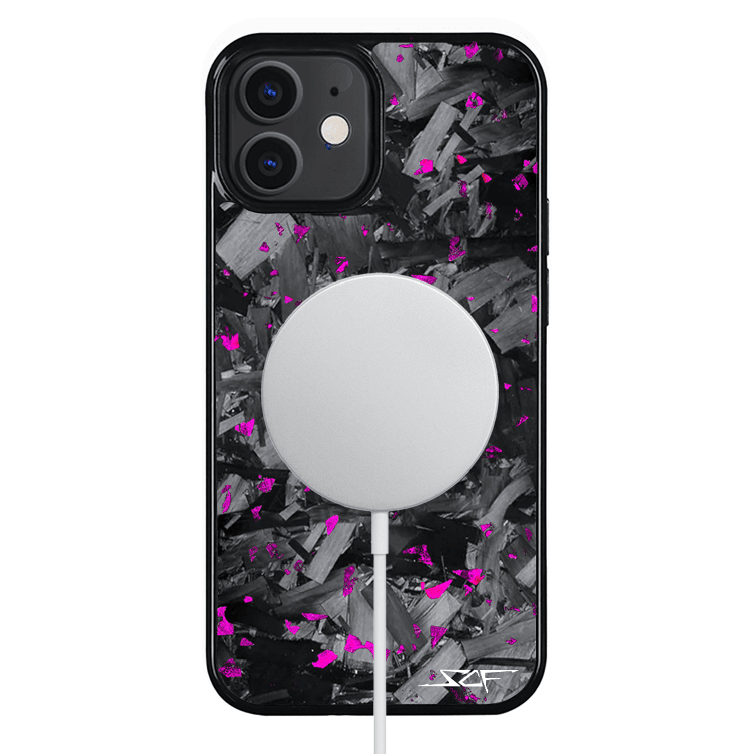 Kies-Motorsports Simply Carbon Fiber iPhone | Purple Flake Forged Chunk Carbon Fiber Case | CLASSIC Series