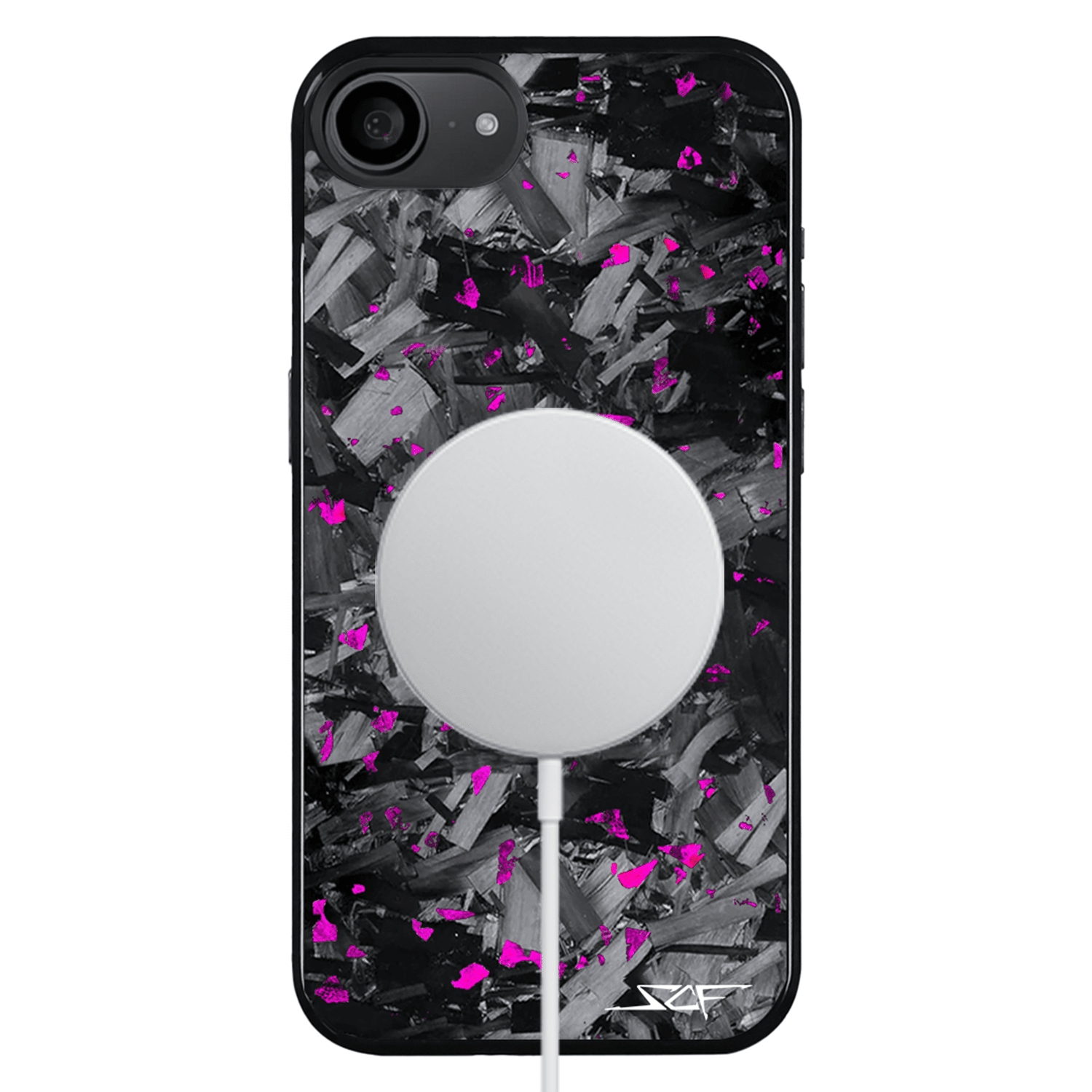 Kies-Motorsports Simply Carbon Fiber iPhone | Purple Flake Forged Chunk Carbon Fiber Case | CLASSIC Series