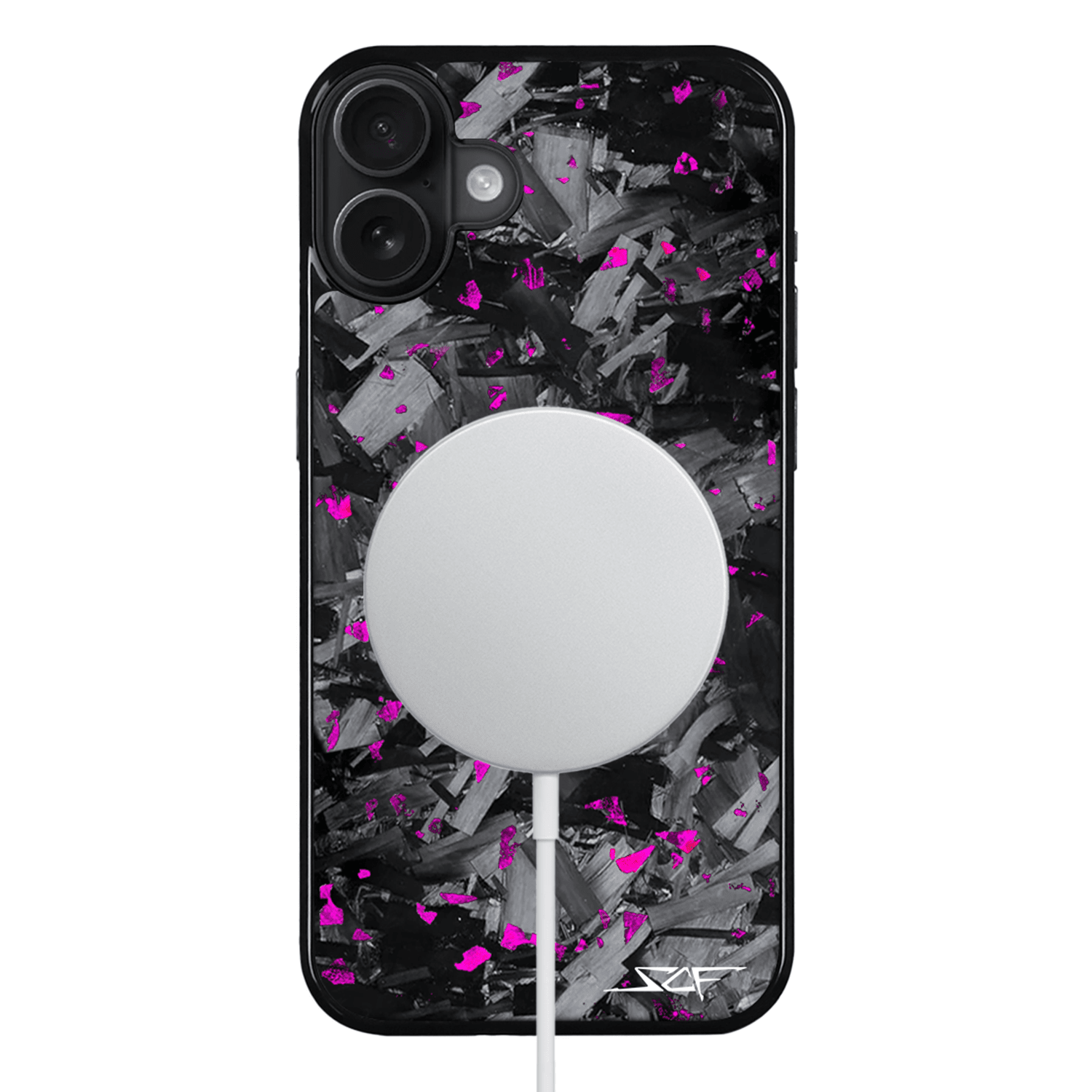 Kies-Motorsports Simply Carbon Fiber iPhone | Purple Flake Forged Chunk Carbon Fiber Case | CLASSIC Series