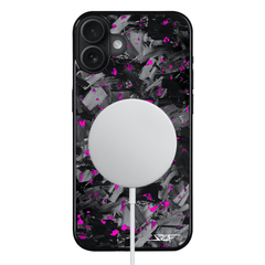 Kies-Motorsports Simply Carbon Fiber iPhone | Purple Flake Forged Chunk Carbon Fiber Case | CLASSIC Series