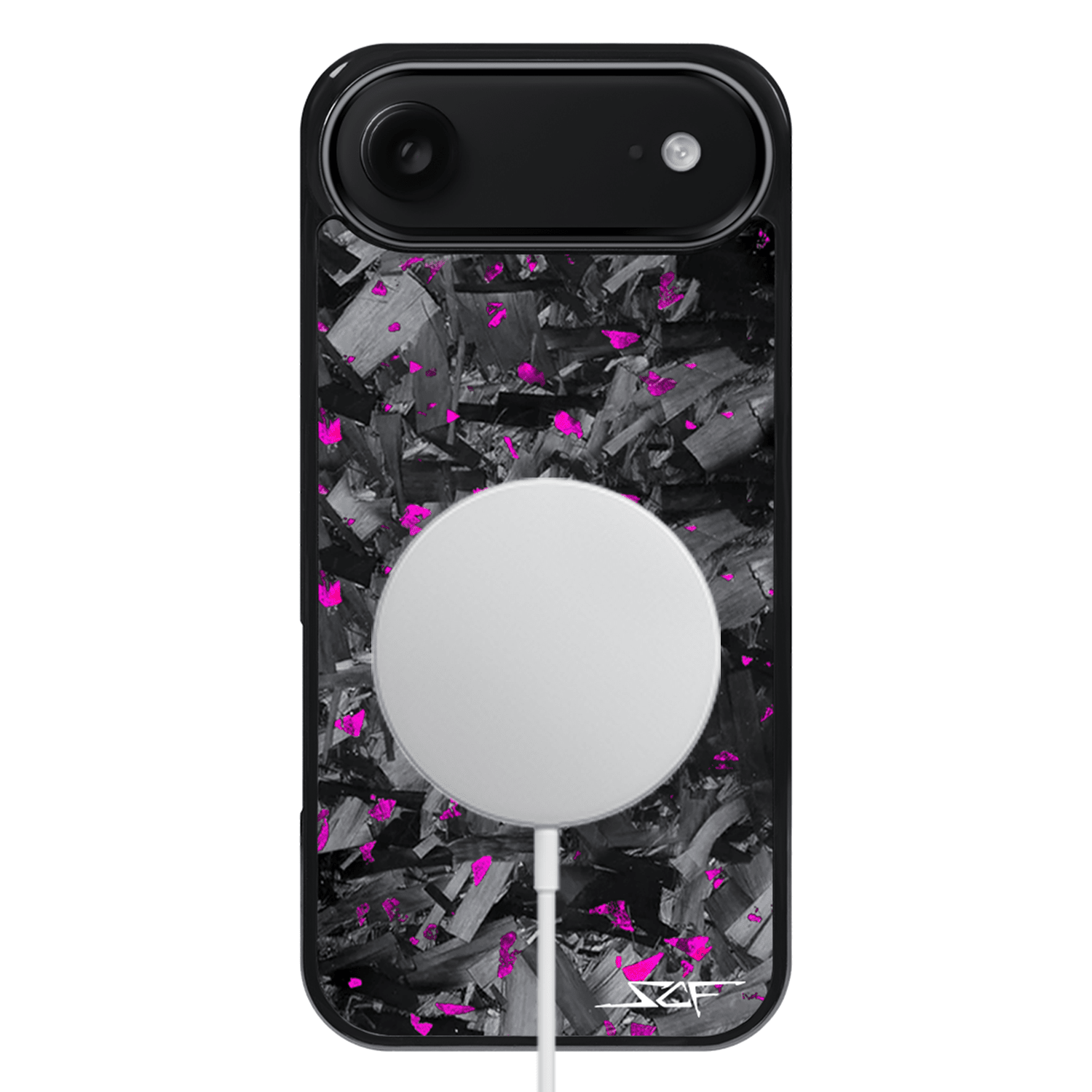 Kies-Motorsports Simply Carbon Fiber iPhone | Purple Flake Forged Chunk Carbon Fiber Case | CLASSIC Series