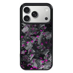 Kies-Motorsports Simply Carbon Fiber iPhone | Purple Flake Forged Chunk Carbon Fiber Case | CLASSIC Series