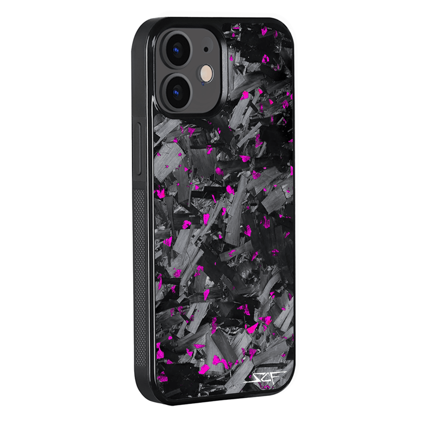 Kies-Motorsports Simply Carbon Fiber iPhone | Purple Flake Forged Chunk Carbon Fiber Case | CLASSIC Series iPhone 12