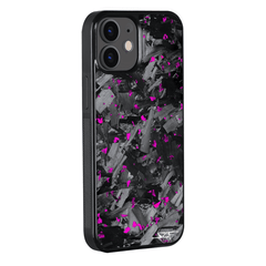 Kies-Motorsports Simply Carbon Fiber iPhone | Purple Flake Forged Chunk Carbon Fiber Case | CLASSIC Series iPhone 12